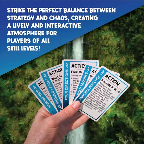 Miniatura 7 de Looney Labs - Juego de cartas de camping Fluxx - Diversión de verano, aventura al aire libre, perfecto para viajes de campamento familiares y noches