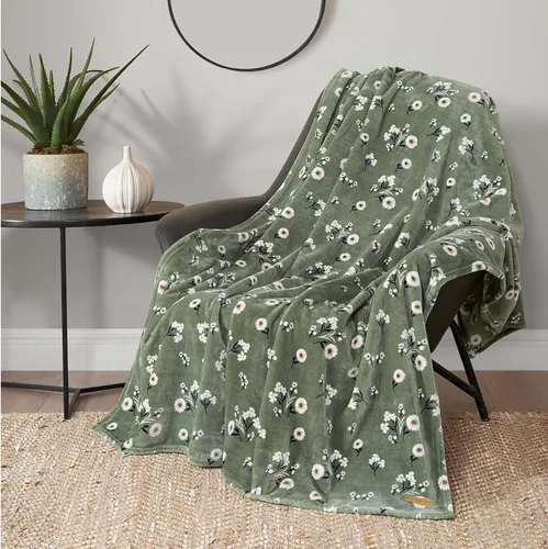 Miniatura 31 de Lucky Brand Camper Plaid Verde Oliva 50"x70" Manta de Felpa Acogedora - Manta de Microfibra Premium para Comodidad y Estilo Lujosos