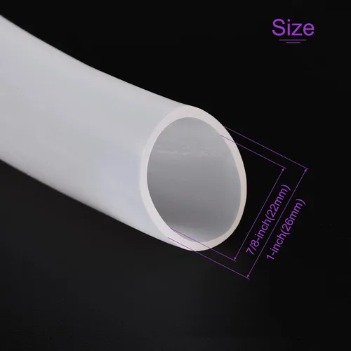 Miniatura 3 de DMiotech 7/8 "(22mm) ID 1 "(26mm) OD 3.3 pies tubo de silicona translúcido industrial tubo de silicona para bomba de aire de agua