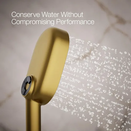 Miniatura 4 de KOHLER 26284-G-2MB Statement™ Multifunción Oblonga 1.75 gpm Ducha de mano, latón moderno cepillado vibrante