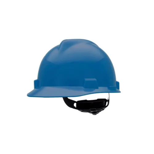 Miniatura 31 de MSA 477484 V-Gard - Casco de seguridad, con suspensión de trinquete Fas-Trac III, carcasa de polietileno, protección anti-impacto superior, correas