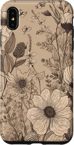 Miniatura 10 de Funda para iPhone 13 Pro Beige Tan Wildflower Floral Minimal Flower Boho