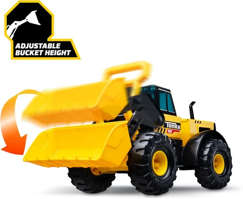 Miniatura 5 de Tonka Steel Classics - Cargador frontal fabricado con acero y plástico resistente, camión de construcción de juguete amarillo, niños y niñas, niños