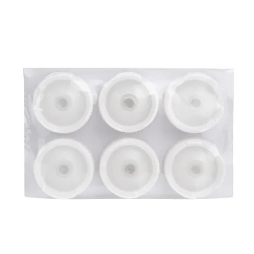 Miniatura 10 de Restaurantware First In First Out - Botella exprimible de condimentos de 16 onzas, 6 tapas rellenables, botella de presión FIFO - Punta dispensadora