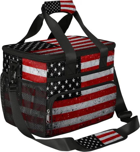 Miniatura 24 de Pardick Bolsa térmica suave con aislamiento de leopardo de galaxia para hombres y mujeres, lonchera grande a prueba de fugas, enfriador de playa