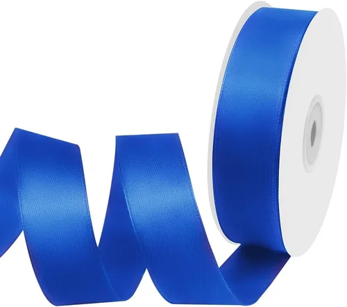 Miniatura 130 de Cinta de tela de satén de 1-1/2 pulgadas de ancho x 50 yardas, cinta negra perfecta para lazos de bricolaje, guirnaldas, envoltura de regalos
