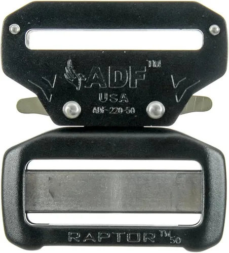 Raptor II 2 "Tactical Militar Policía Aluminio Liberación Rápida Pantalones Tirador Rigger Caza Deportes Cinturón Hebilla Negro