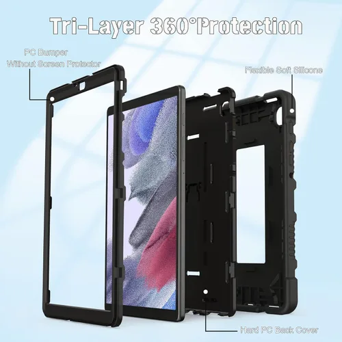 Miniatura 3 de Funda Samsung Galaxy Tab A7 Lite de 8.7 pulgadas con soporte, a prueba de golpes, resistente a los golpes, para Galaxy Tab A7 (SM-T220/T225)