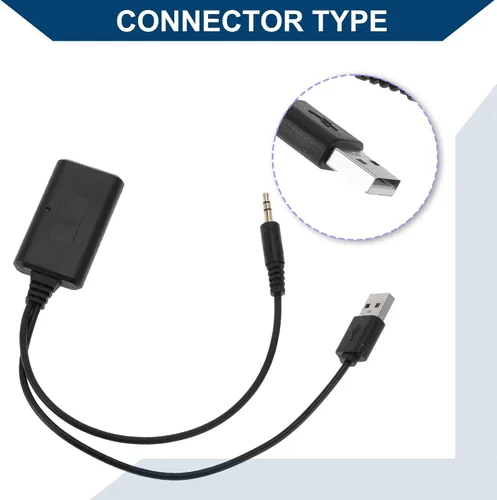 Miniatura 4 de Arnés de radio estéreo para BMW Bluetooth AUX adaptador cable de música conveniente 7.9 in 1 unids negro