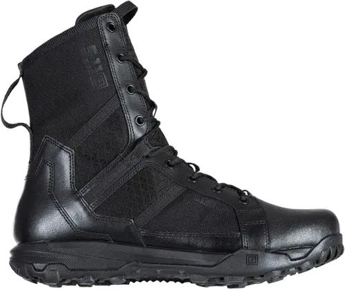 5.11 Tactical A/T Botas todoterreno con cremallera lateral de 8 pulgadas para hombre, cremallera lateral de longitud completa, antideslizantes,