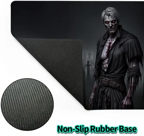 Miniatura 3 de MTG - Tapete de juego TCG para juegos de mesa de cartas, base de goma antideslizante, tapete grueso de 0.079 in, 24 x 14 pulgadas