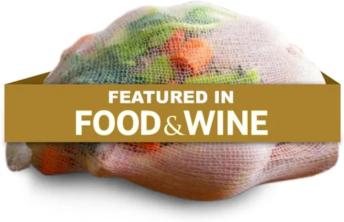 Miniatura 13 de Regency Wraps Calcetines de sopa, paquete de 3 unidades de 24 pulgadas, bolsas de malla 100% algodón; para caldos transparentes, deliciosas sopas