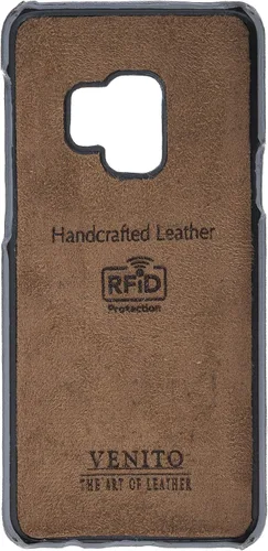 Miniatura 6 de Venito Florence - Funda de piel compatible con Samsung Galaxy S9, extra segura con bloqueo RFID, cartera desmontable para teléfono (gris decolorado)
