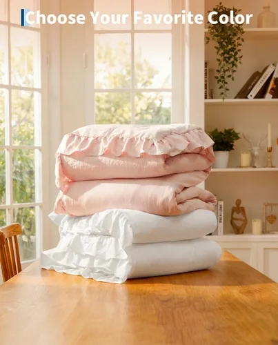 Miniatura 8 de Garvee Manta Consoladora Térmica Tamaño Queen, Edredón Eléctrico con Volantes con Controlador LCD Inalámbrico, Calentamiento Rápido y Protección