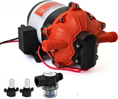 Miniatura 14 de RV/Marina bomba de cebado automático nueva 12 voltios DC/12 V, diafragma de agua dulce 35 PSI