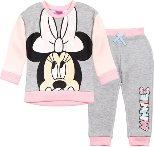 Disney Minnie Mouse - Conjunto de sudadera y pantalones de forro polar, tallas de recién nacido a niño grande (recién nacido - 14-16)