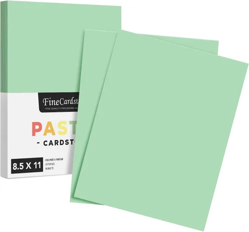 Miniatura 10 de Papel de cartulina azul pastel de 8.5 x 11 pulgadas, ideal para artes y manualidades, invitaciones de boda, tarjetas e impresión de papelería, papel