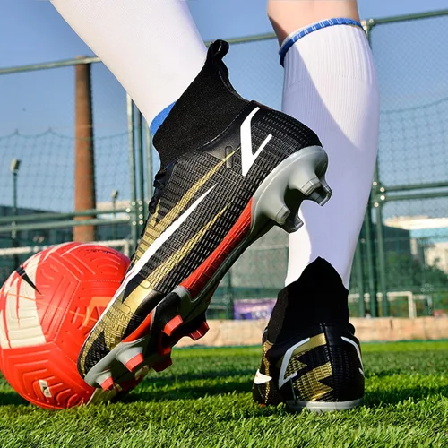 Miniatura 5 de Botas de fútbol para hombre, zapatos de fútbol, zapatos de punta, zapatillas de deporte cómodas para adultos, atlético, al aire