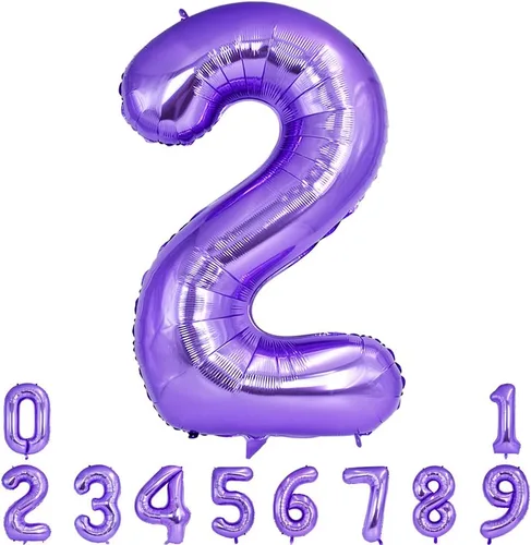 Miniatura 20 de TONIFUL 40 Inch Pastel Blue Number 8 Foil Balloons Large Mylar Foil Digital 8 Balloons for 8th Birthday, Gender Neutral Party, Baby Shower, Oro rosa