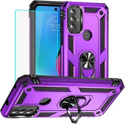 Miniatura 10 de Yiakeng Funda para Moto G Play 2023, Funda para Teléfono Moto G Play 2023 con protector de pantalla HD, fundas protectoras de grado militar con Moto