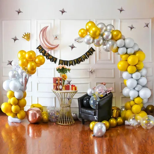Miniatura 7 de Kit de arco de globos de 8.2 pies y 5 pies ajustable, soporte de arco de medio globo, forma de flexión, marco de arco de globo con base rellenable