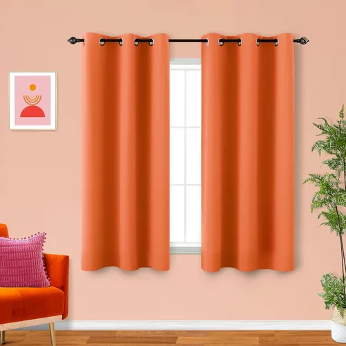 Miniatura 194 de Cortinas opacas de 72 pulgadas extra anchas para dormitorio, puerta corrediza de vidrio y patio, 2 paneles con ojales para oscurecer ventana grande