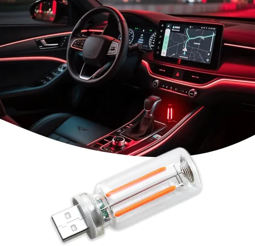 Miniatura 11 de Luz nocturna USB retro con control táctil, luces de ajuste táctil, luz nocturna USB automática enchufable, mini bombilla LED para automóvil, 905