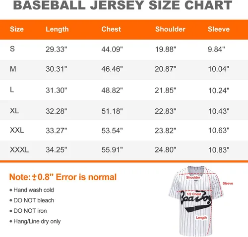 Miniatura 3 de Traje de los años 90 para hombre, unisex Badboy #10 Hip Hop Party Loose Baseball Jersey Shirt Ropa Mujer