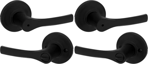 Miniatura 21 de Kwikset Henley - Manija de puerta de paso interior, manija para puertas de armario y pasillo, manija reversible sin bloqueo, níquel satinado