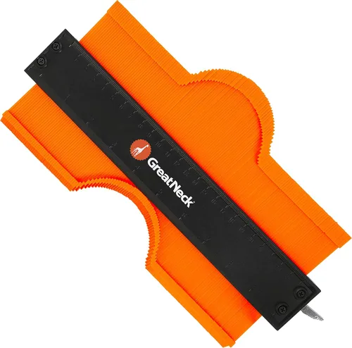 Miniatura 9 de GreatNeck - Juego de medidores de contorno, herramienta de calibre de contorno de 5 y 10 pulgadas con cerradura, hecho de plástico ABS de alta