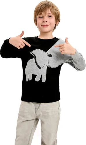 Miniatura 2 de Sudaderas para niños con diseño de elefante, camisetas de algodón para niños