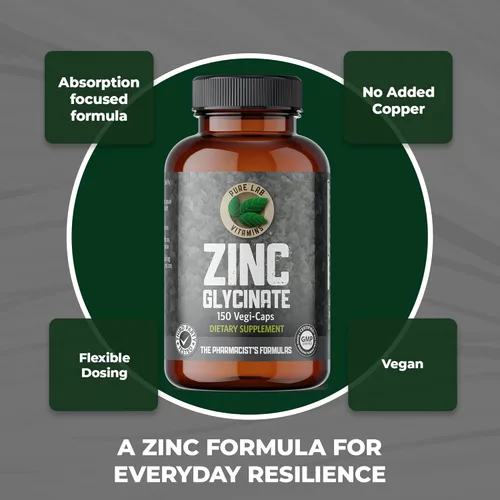 Miniatura 2 de Pure Lab Vitamins Glicinato de zinc – 60 cápsulas vegetales