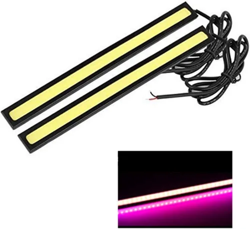 Miniatura 12 de BININBOX Luces LED COB superbrillantes de 6 W para coche de 12 V para conducción de niebla DRL luz diurna lámpara impermeable delgado paquete de 2