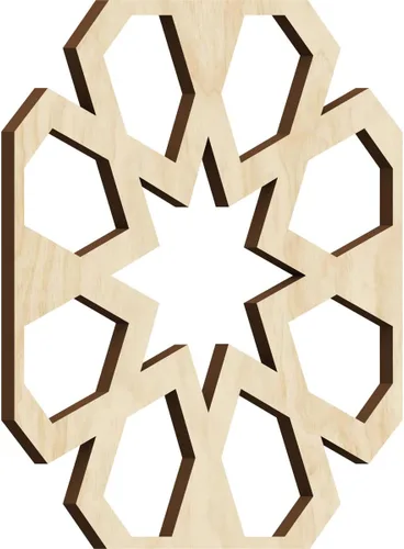 Miniatura 27 de Jackson Decorative Fretwork Wood Wall Panels, Large, 23 3/8" W x 23 3/8" H x 1/4" T, Cherry