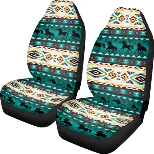 Miniatura 27 de UNICEU Juego de 2 fundas de cojín para asiento de automóvil, diseño de calavera gótica negra, lavable, accesorios interiores antideslizantes