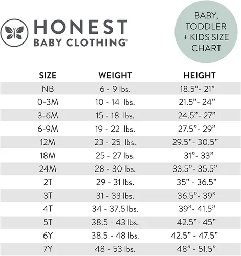 Miniatura 6 de HonestBaby - Paquete múltiple de 2 piezas de pijamas para dormir, 100% algodón orgánico para bebés y niños pequeños, unisex