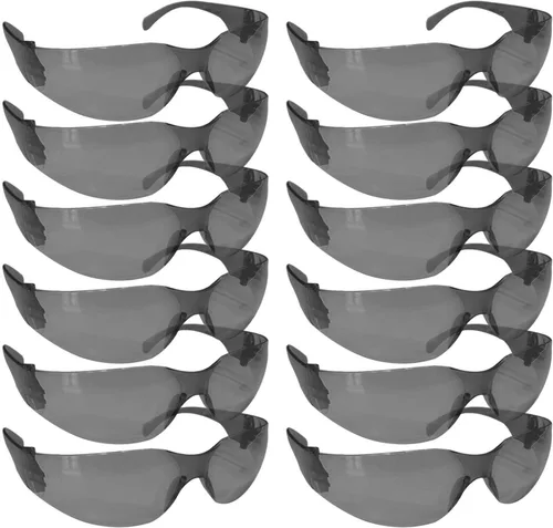 Miniatura 13 de SAFE HANDLER Gafas de seguridad con patillas de color transparente Talla única, para adultos, jóvenes, lentes de policarbonato protector