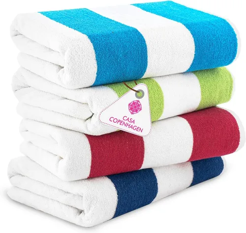 Miniatura 16 de CASA COPENHAGEN Solitaire 6Pcs 100% Egyptian Cotton Large Designer Towels Gift Set- Dusty Blue, 600GSM, 2Bath 2Hand 2Washcloths, Bath Towels for