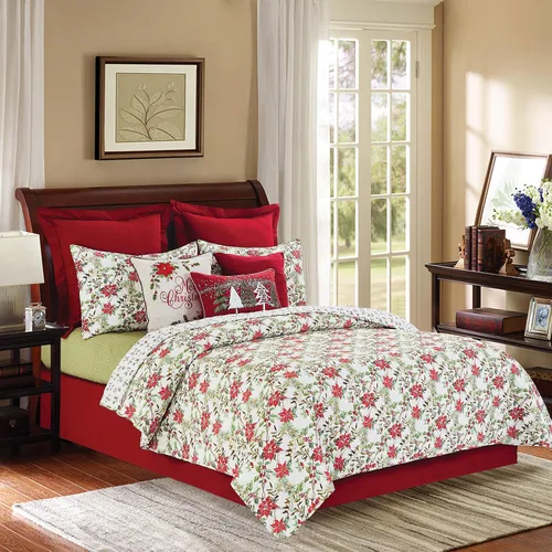 Miniatura 4 de C&F Home Almohada decorativa de mezcla de algodón de Navidad con adornos de árboles nevados de 13 x 20 pulgadas, diseño de copos de nieve
