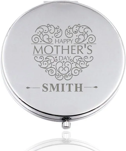 Miniatura 4 de howson london Espejo compacto personalizado, espejo de mano, espejo de maquillaje, regalos para mamá, día de la madre, GIFS, mujeres, para viajes