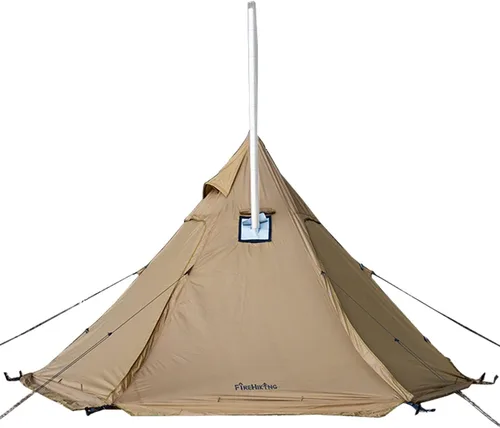 Miniatura 8 de FIREHIKING Tienda de campaña caliente para 2-4 personas Tipi con estufa Jack para mochileros Caza 11'6" x 6'11" with Stove Jack