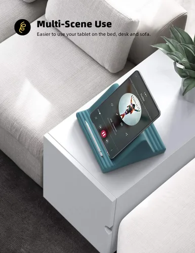 Miniatura 4 de Lamicall Soporte de Almohada para Tableta, Almohadilla Suave para el Regazo - Soporte Dock para Tableta para Cama con 6 Ángulos de Visualización