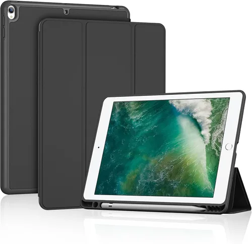 Miniatura 11 de ProCase Funda Inteligente para iPad Air de 10,5" 3ª Generación 2019 / iPad Pro 2017, Funda Delgada con Soporte con Parte Trasera Translúcida Negro