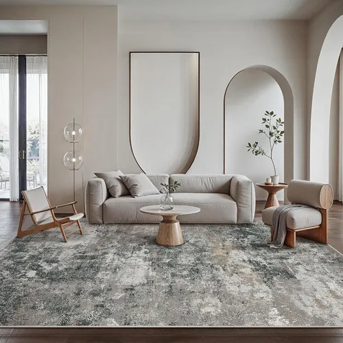 Miniatura 58 de GENIMO Alfombra antideslizante de 2 x 6 pies, lavable para pasillos de cocina, alfombras de cocina modernas abstractas, alfombra ligera de pelo bajo