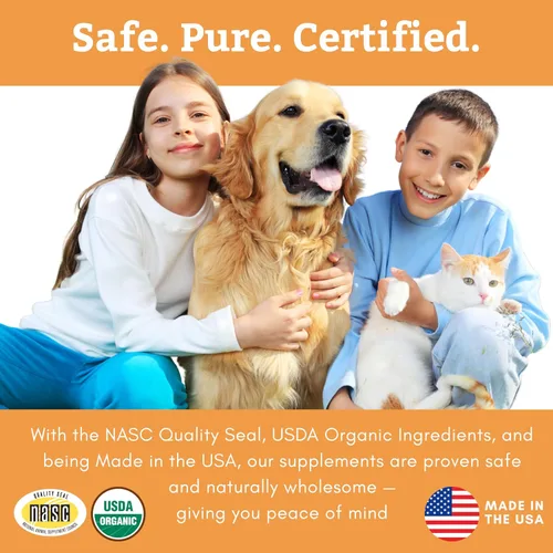 Miniatura 6 de Wholistic Pet Organics Feline Complete Organic Pumpkin - 4 onzas - Multivitamínico y probiótico en polvo para gatos - Alimento natural para gatos