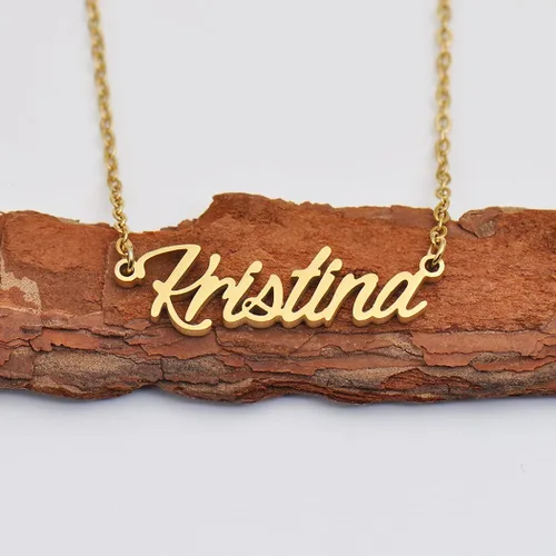 Miniatura 2 de Collares con etiquetas de nombres para ella, él, amigos y familiares, joyería de recuerdo para relaciones, regalo sentimental