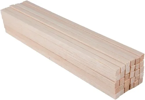 Miniatura 11 de Paquete de 12 varillas redondas de madera de 3/8 x 3/8 x 12 pulgadas, madera natural sin acabar, color madera natural sin terminar para hacer