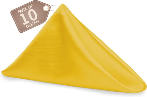 Miniatura 192 de Ultimate Textile -1 docena de servilletas reversibles Shantung Satin - Majestic - Servilletas de tela Majestic de 17 x 17 pulgadas, color marrón