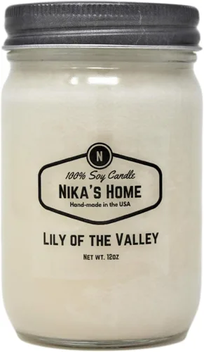 Miniatura 16 de Nika's Home Vela de Soja de Muffin de Arándanos - Frasco Mason de 12oz - No Tóxica - Vertida a Mano en los EE.UU., Larga Duración 50-60 Horas