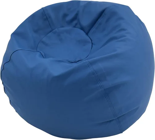 Miniatura 18 de Children's Factory Puf redondo de 26 pulgadas, puf con funda resistente al agua para niños, asiento flexible para aula primaria, fácil de limpiar